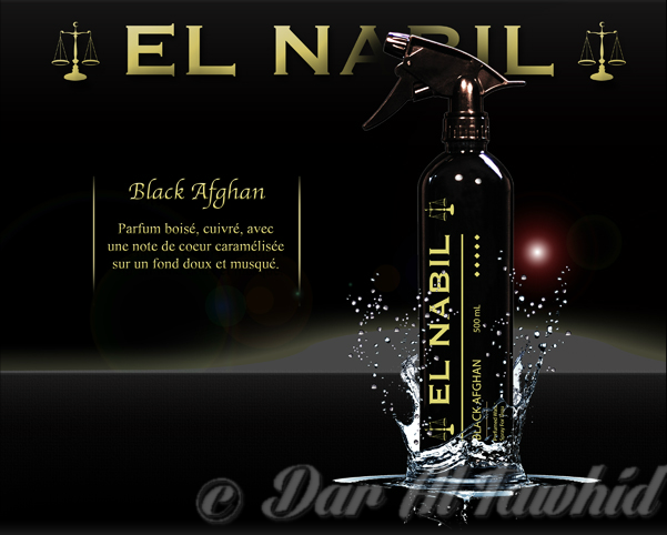 Spray parfumee desodorisant black afgan