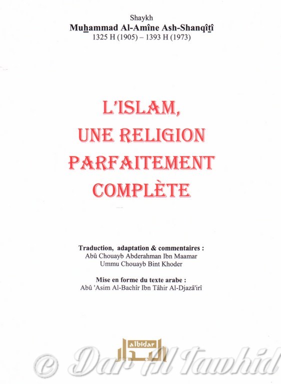 L'Islam Une Religion Parfaitement Complete
