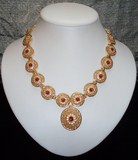 parure  collier, bague, bracelet, 3 pieces